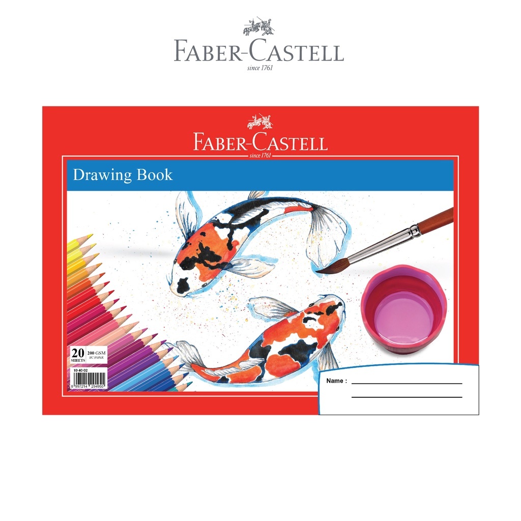

Faber-Castell Drawing Book Fish A4