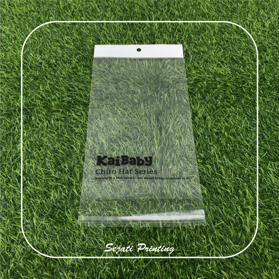 

(isi 100 pcs) Sablon Plastik Murah OPP Display 5, 6, 10, 11, 12, 13, 14, 15 , FREE DESAIN - SEJATIPRINTING