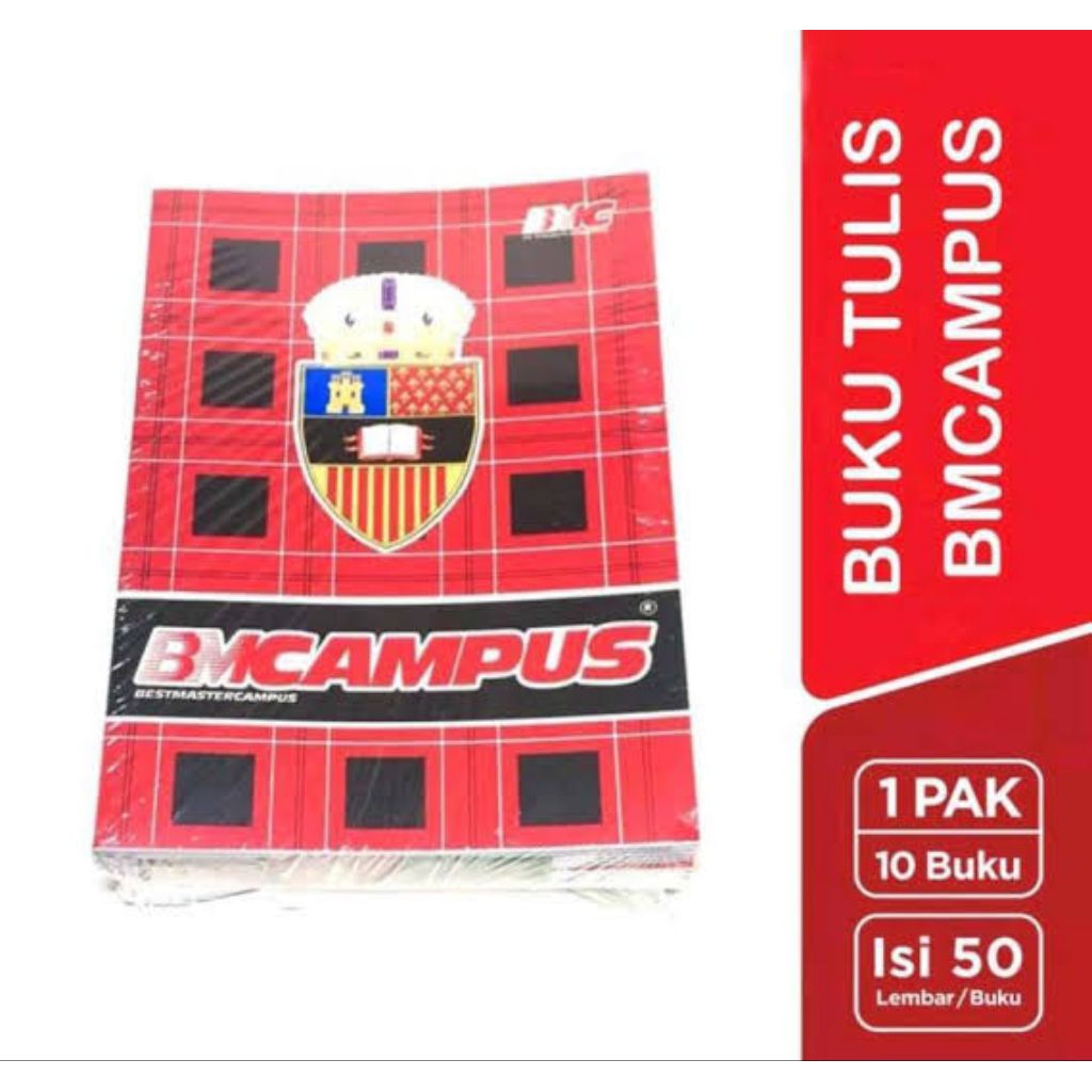 

1PAK Buku Tulis Sekolah BMCAMPUS 36 dan 50 Lembar UKURAN BESAR ORIGINAL