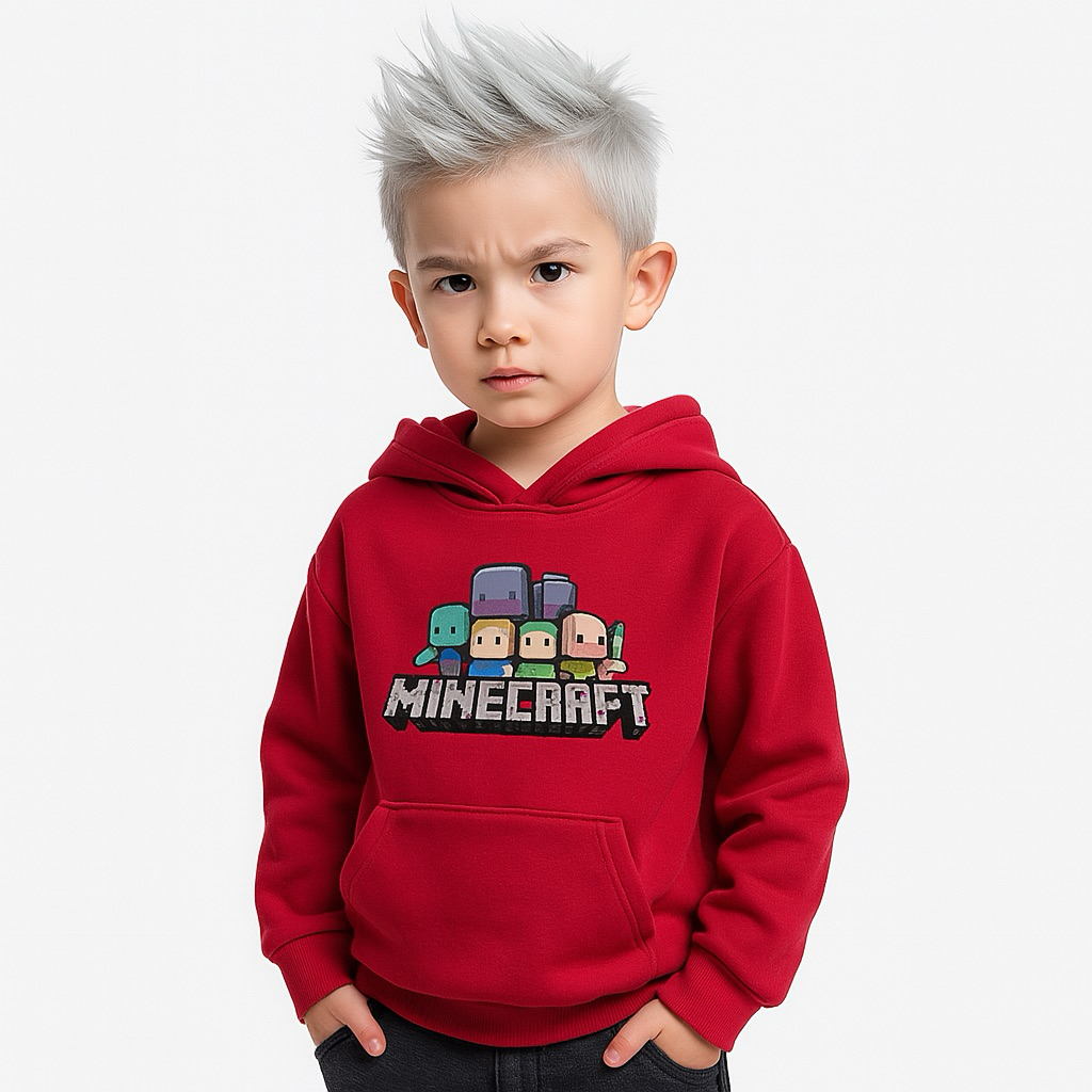 Sweater hoodie anak laki laki MINE GAME baju suwiter anak cowok cewek game