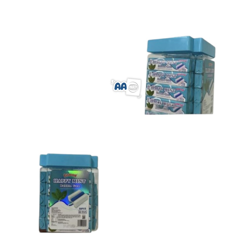 

LIANGGUI HAPPY MINT BUBBLE GUM ISI 50