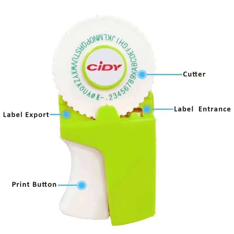 

C1880 embossing label maker / Mesin Printer Label Mini 3d Manual 2 gulungan pita diberikan