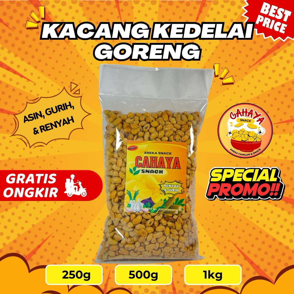 

Kacang kedelai goreng asin gurih renyah