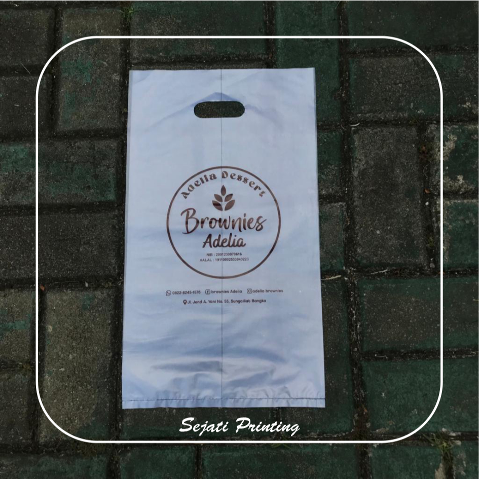 

(isi 100 pcs) Sablon Plastik Murah Plastik Donat 27, 28, 38 , FREE DESAIN - SEJATIPRINTING