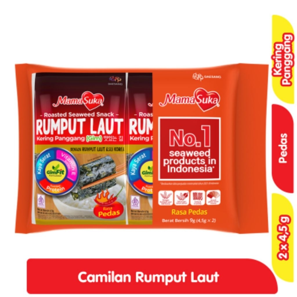 

mamasuka rumput laut 9g(4,5g×2)