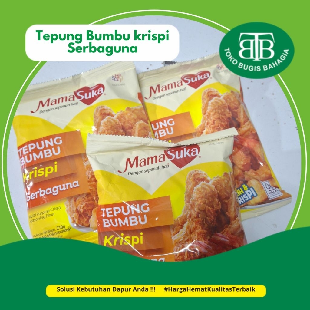 

Mamasuka Tepung bumbu Krispy Serbaguna, Murah Makassar