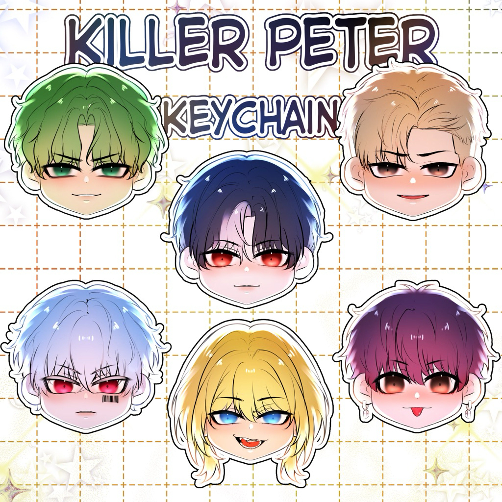 Keychain Kepala Killer Peter Lucu – Gantungan Kunci Imut