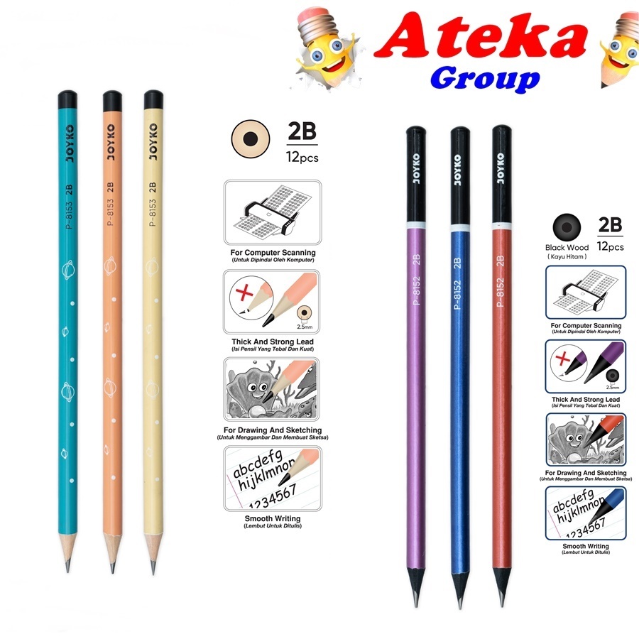

[1PCS] JOYKO PENSIL 2B P-8152 P-8153