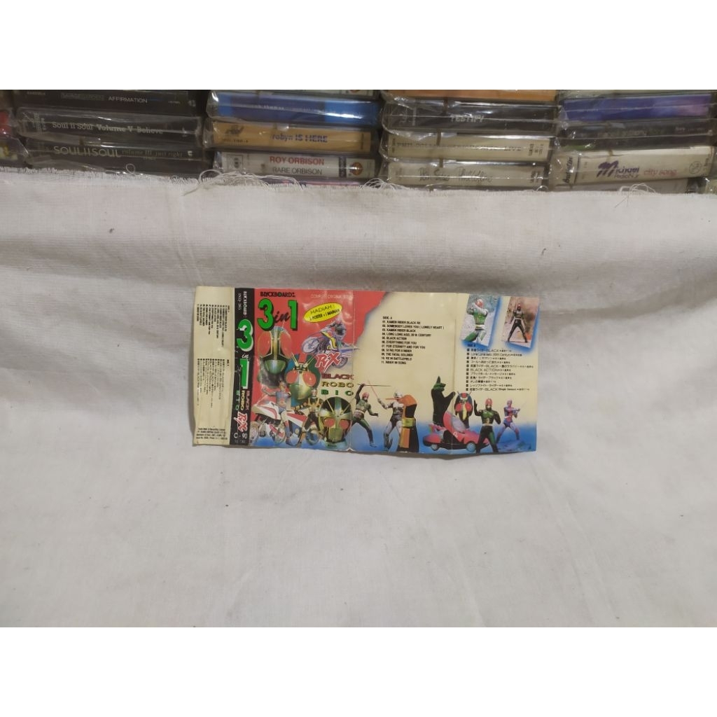 kaset pita v. a 3 in 1 RX black robo  bio