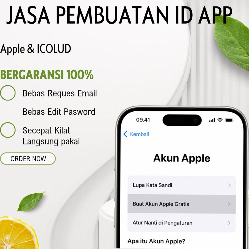 Apple ID jasa pembuatan apple id icloud bisa untuk bypass permanen garansi