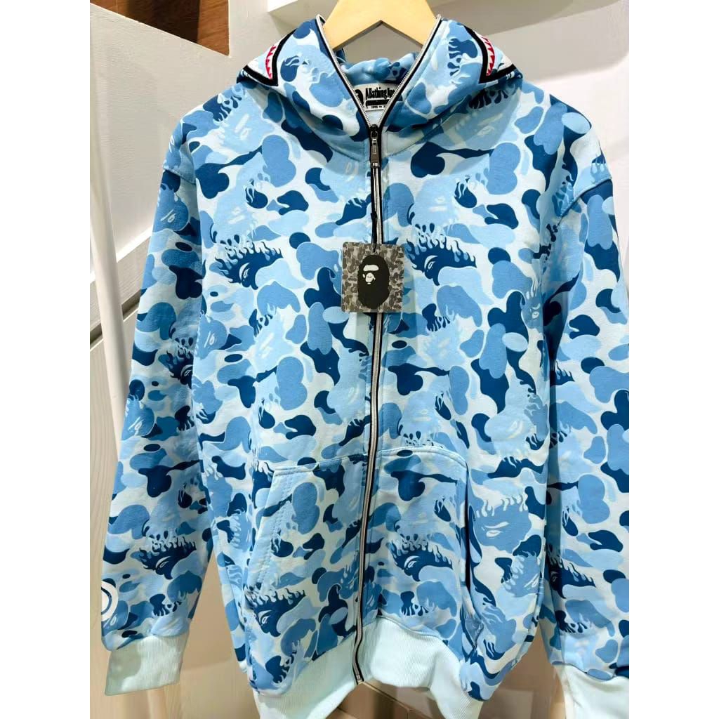 HOODIE ZIPPER BAPE BIRUFIRE