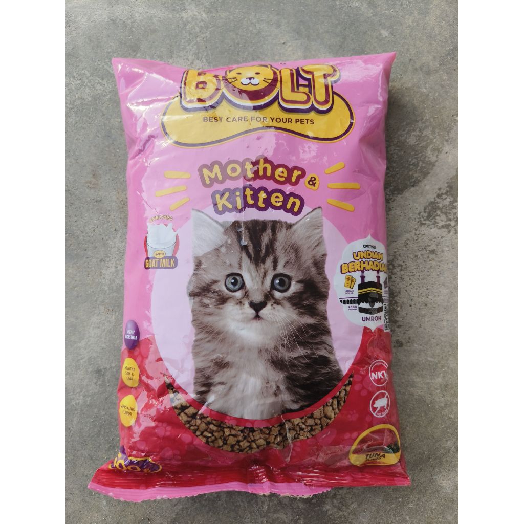 PAKAN KUCING BOLT MOTHER & KITTEN 500GR