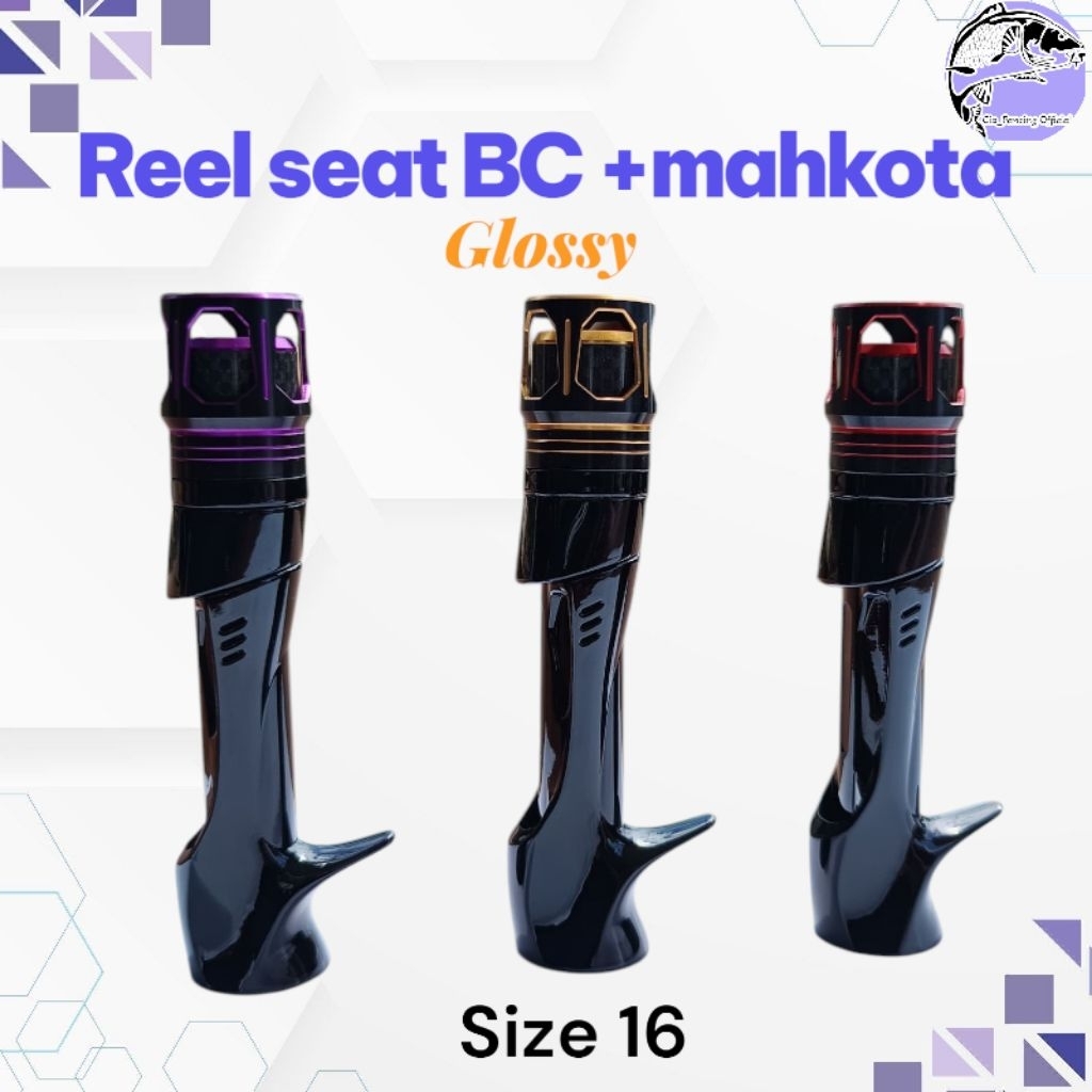 Reel seat BC PCS Mahkota model baru/custom joran