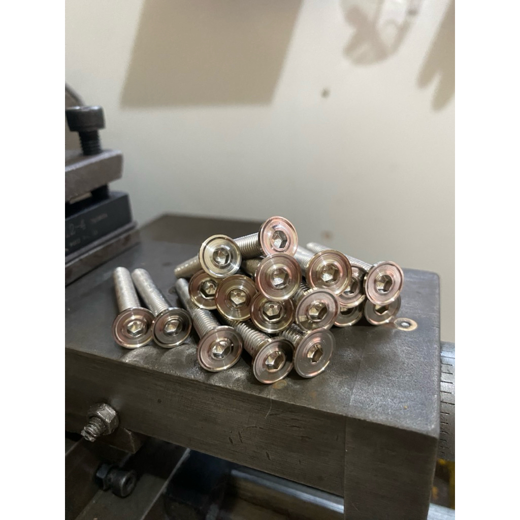 BAUT L SLIM SPIRAL M8 DRAT 12 STAINLESS CUSTOM PANJANG 2CM - 10CM