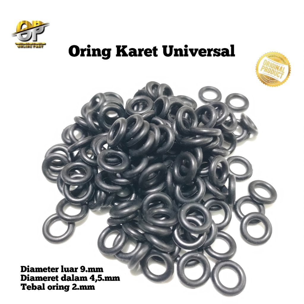 Karet Seal Oring Tebal 2.mm Isi 5 pcs | Seal Jet Motor | Seal As Pully Cvt | Karet Seal Oring Tahan 