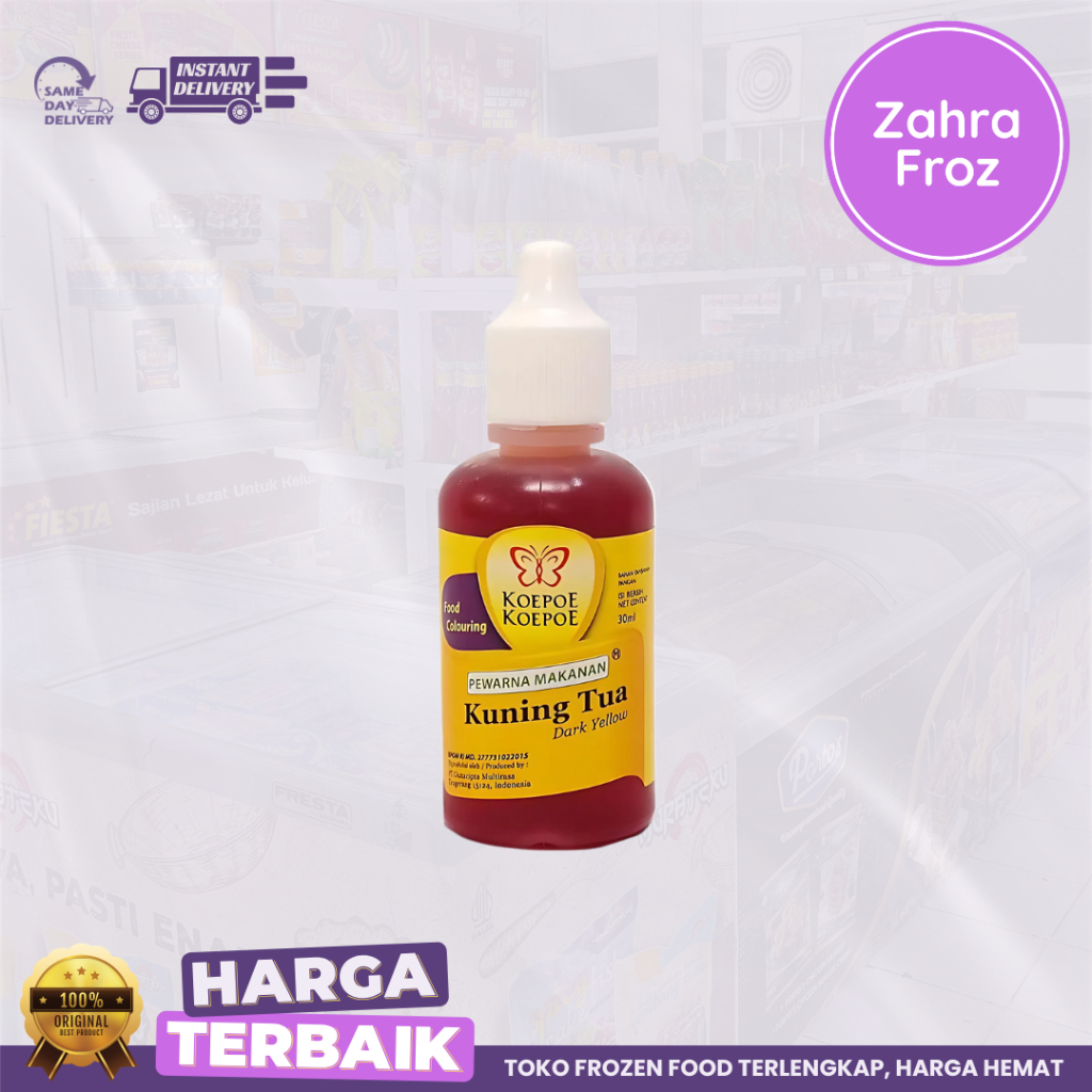 

KOEPOE KOEPOE PEWARNA KUNING TUA 30 ML || PEWARNA MAKANAN