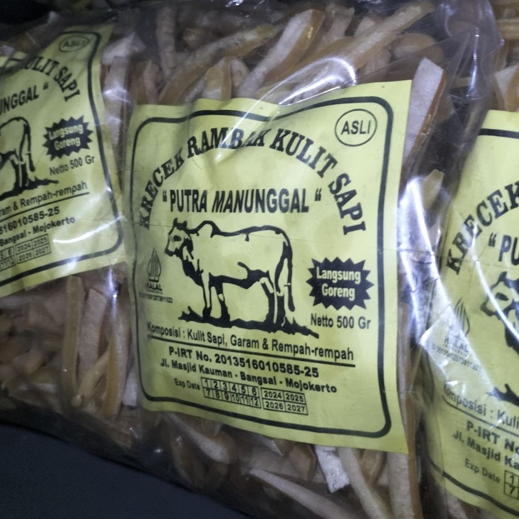 

KRECEK RAMBAK KULIT SAPI 500 gr - BENTUK STIK & DADU