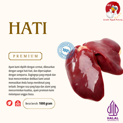 

Hati ayam Premium - Fresh 1kg