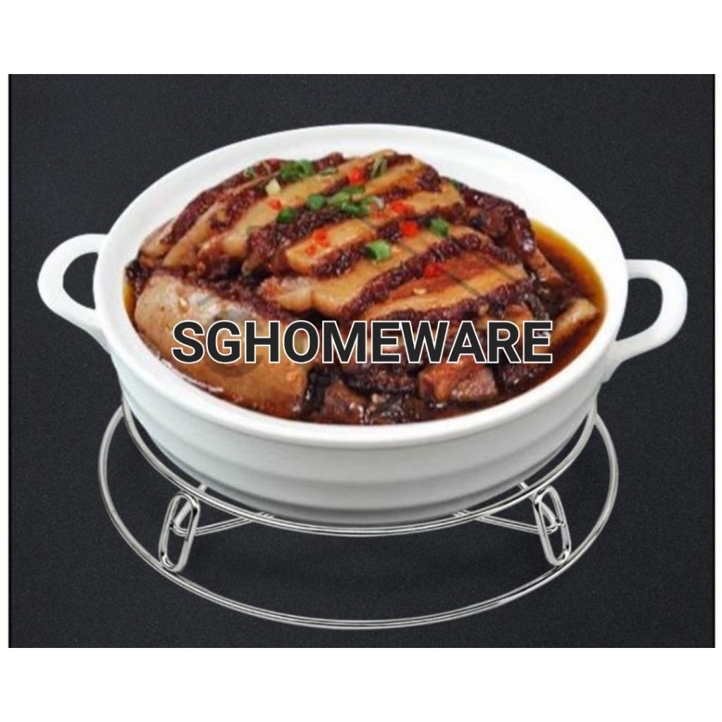 PREMIUM Tatakan Alas wajan panci penggorengan bulat 22cm 25cm Hitam