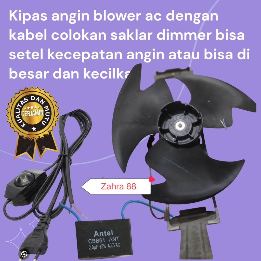 DIMMER KIPAS ANGIN BLOWER AC  3.5 PK DENGAN KABEL COLOKAN SAKLAR DIMMER / KIPAS ANGIN BLOWER OUTDOOR