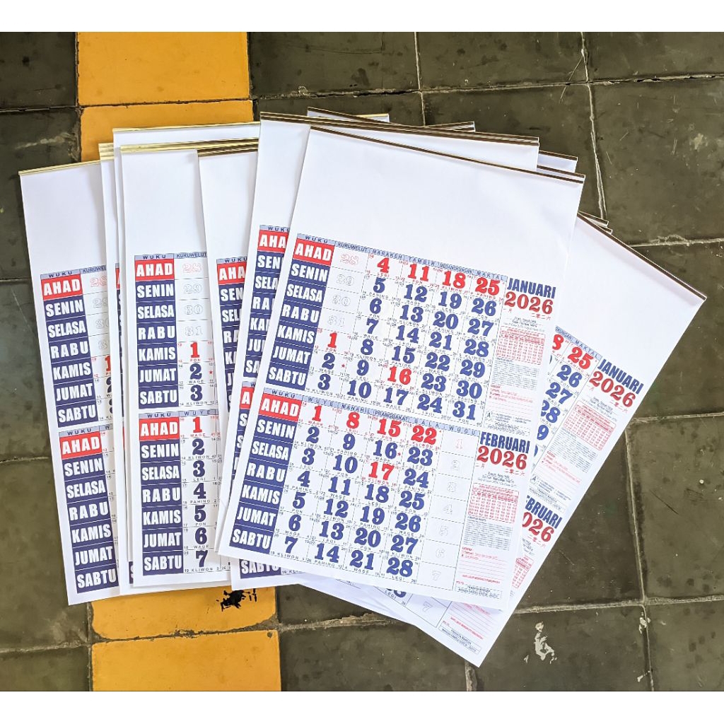 

KALENDER DINDING 2026 LENGKAP 6LEMBAR EDISI TERBARU