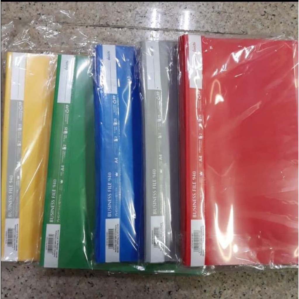 

business file 940 daichi F4 / map plastik snelechter pak 12pcs