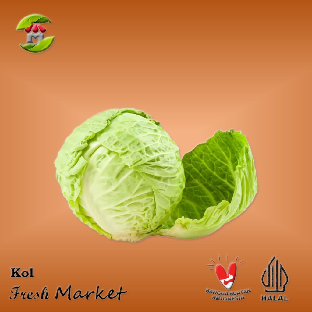 

[Bintaro] Sayur Kol Segar 1pcs Pack 800gr - 1kg