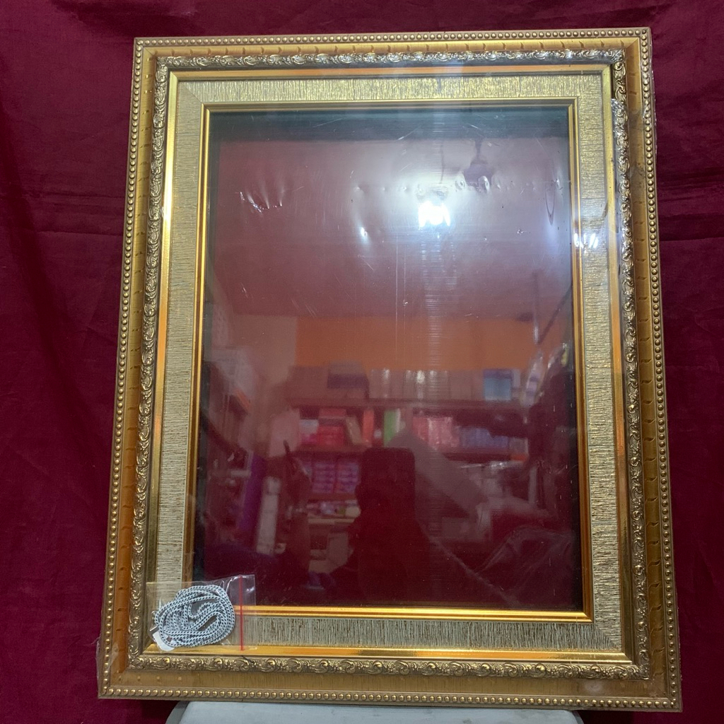 BINGKAI MAHAR LAMARAN NIKAH PAJANGAN PREMIUM KUNING EMAS ELEGAN BESAR JUMBO - CAHAYA PHOTO