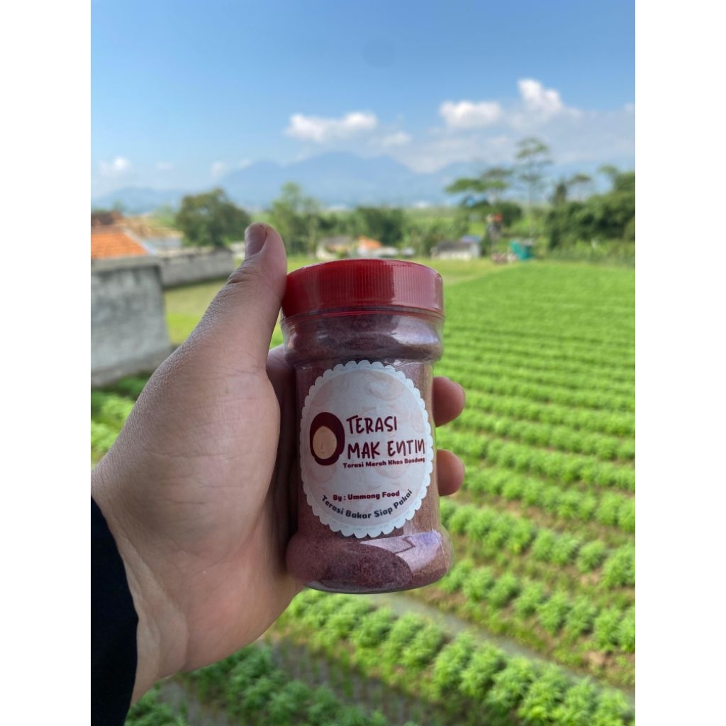 

TERASI MERAH BAKAR BUBUK MATANG SIAP PAKAI MAK ENTIN KHAS BANDUNG