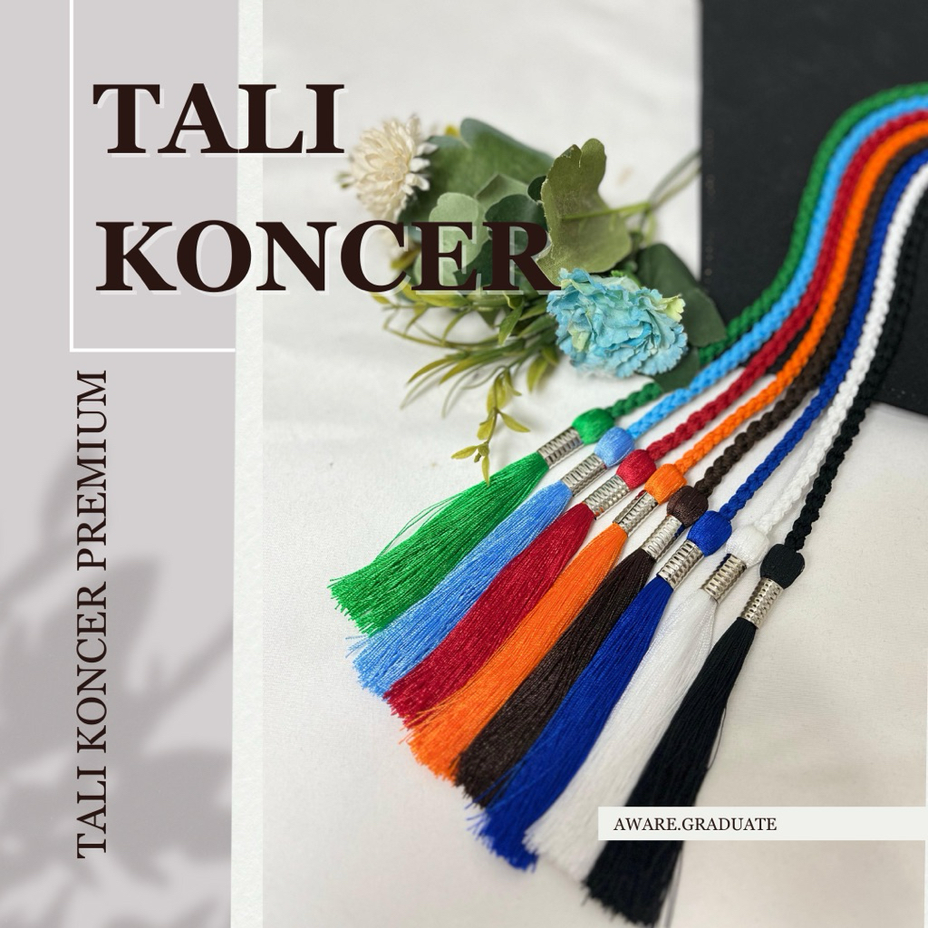 Tali Koncer Topi Toga Wisuda | Tali Premium