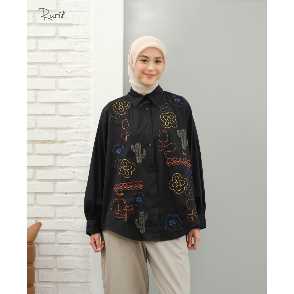 Rurik Kemeja Yuza Series Terbaru. Yuza Embro Shirt Rurik Terbaru. Yuza Kemeja Rurik. Rurik Terbaru. 