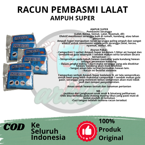 Pembasmi Lalat dan Serangga pada hewan ternak Ampuh Super