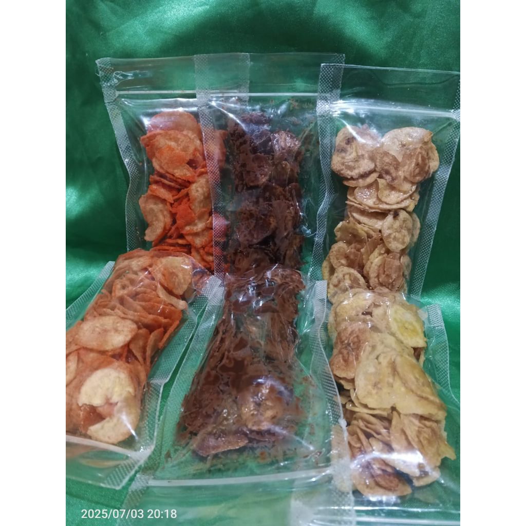 

keripik pisang aneka rasa kemasan ekonomis