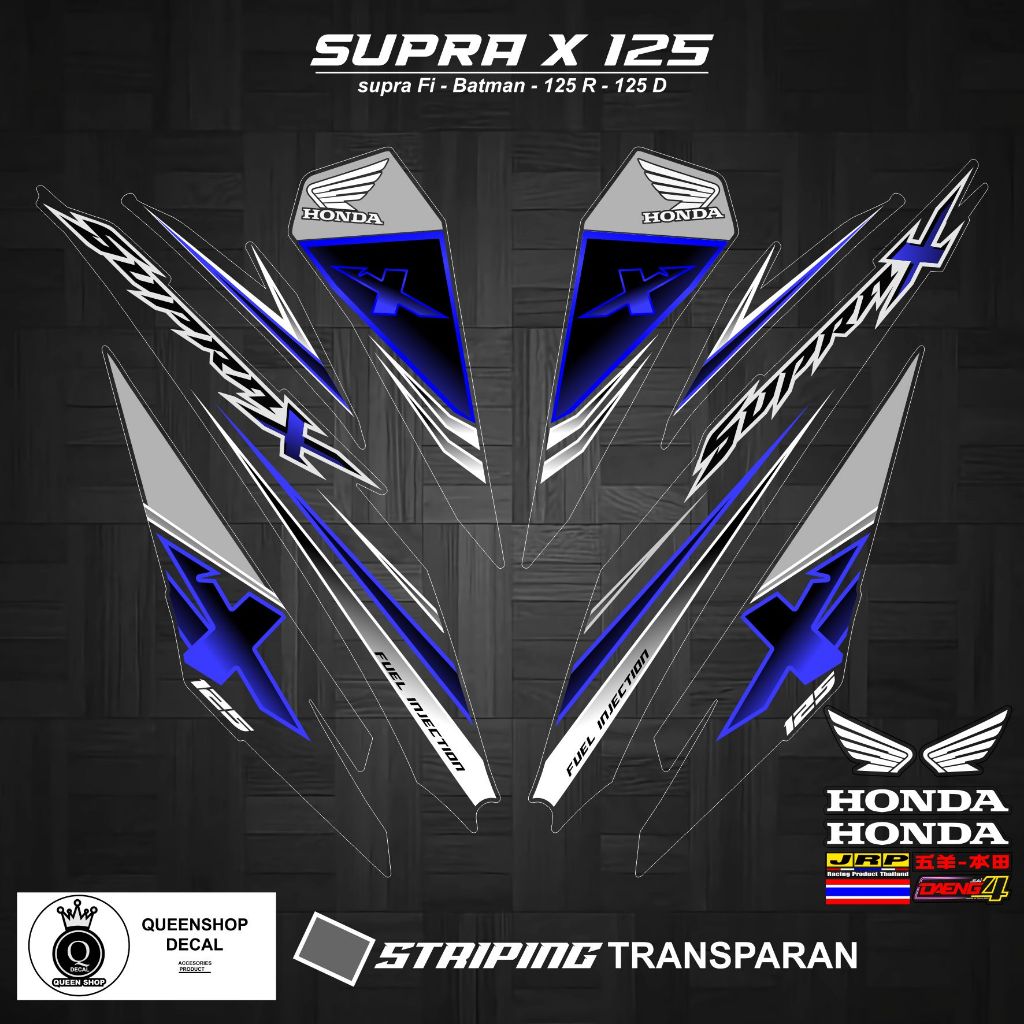STRIPING TRANSPAN SUPRA X 125 FI MOTIF 05 / SUPRA X 125 FI / BATMAN / VARIASI-STRIPING HONDA SUPRA X