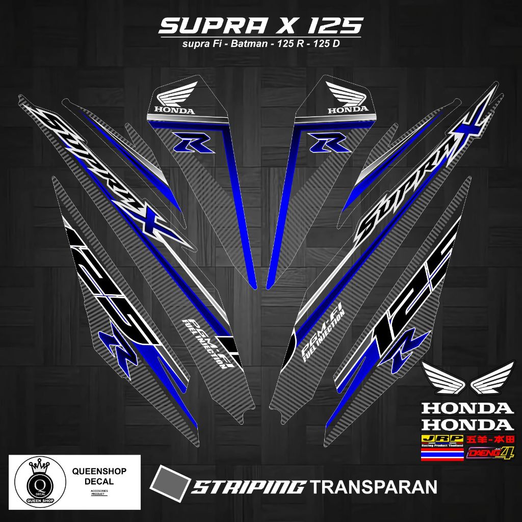 STRIPING TRANSPAN SUPRA X 125 FI MOTIF 06 / SUPRA X 125 FI / BATMAN / VARIASI-STRIPING HONDA SUPRA X