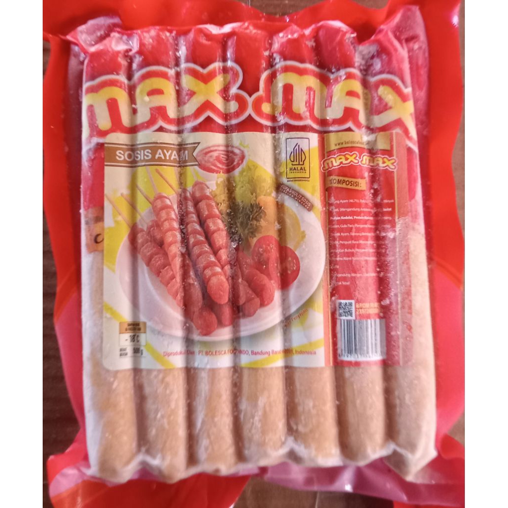 

Max-Max Sosis ayam 500gr/Zee Frozen Mart