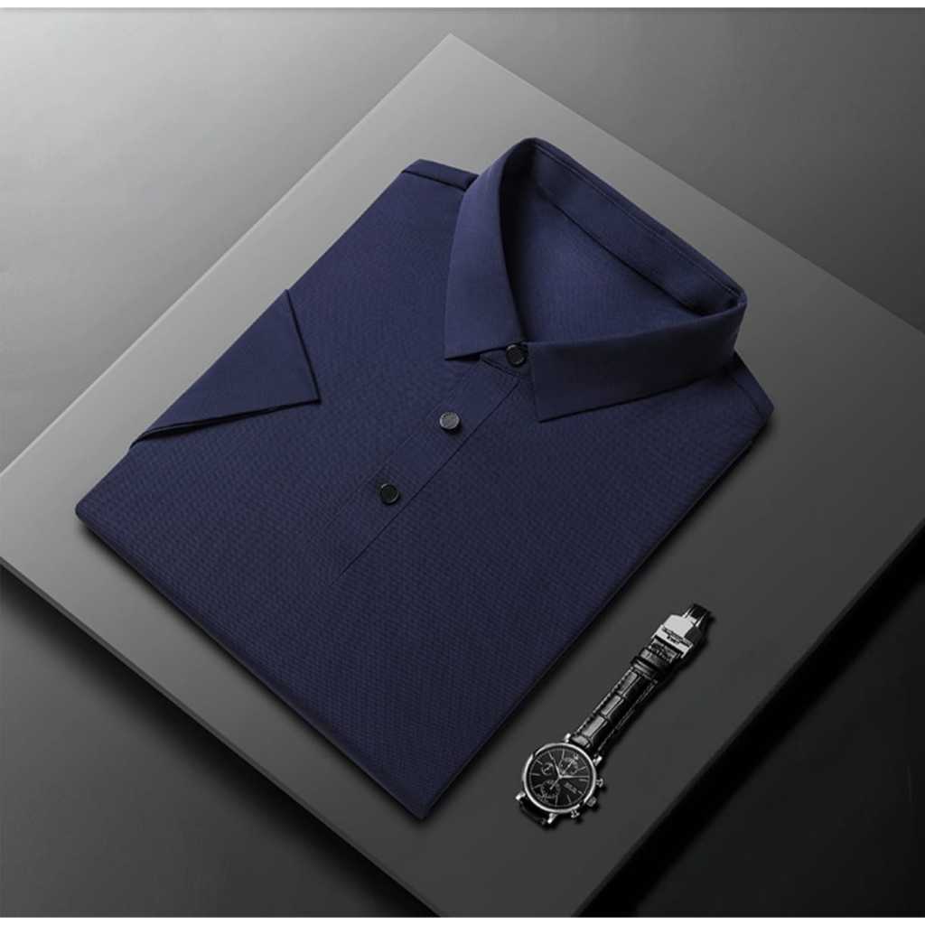 QH Kaos polo kerah dry fit seamles tanpa jahitan ICESILK original polo jumbo big size ukuran besar