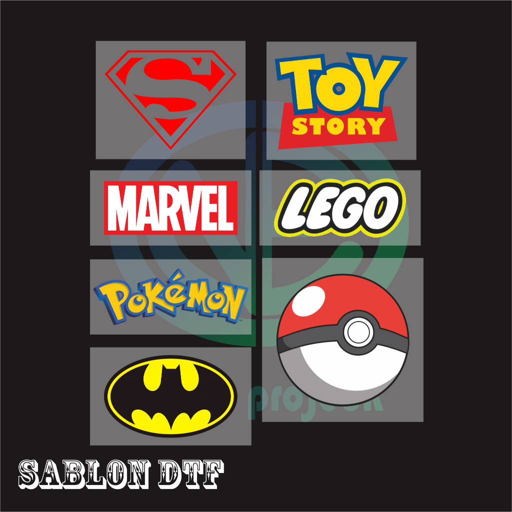 

Sablon Setrika DTF gambar Kartun terbaru