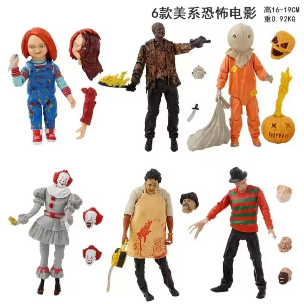 horror chucky freddy jason penny wise action figure horror movie