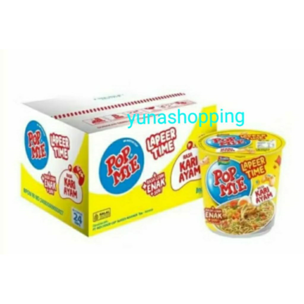 

Pop mie kari ayam 1 karton isi 24 cup @75g