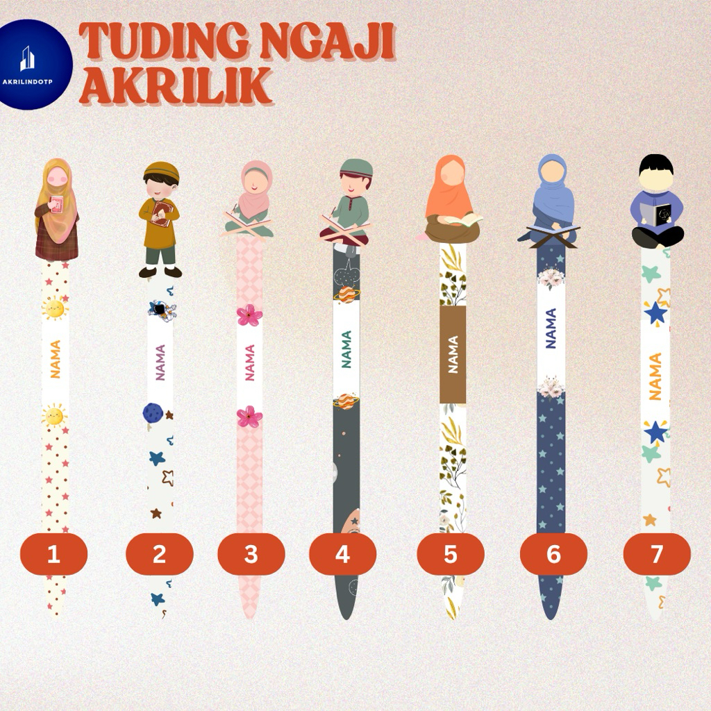 

Tuding Ngaji - Kalam Ngaji - Duding Ngaji Anak Akrilik Custom Nama Free Design
