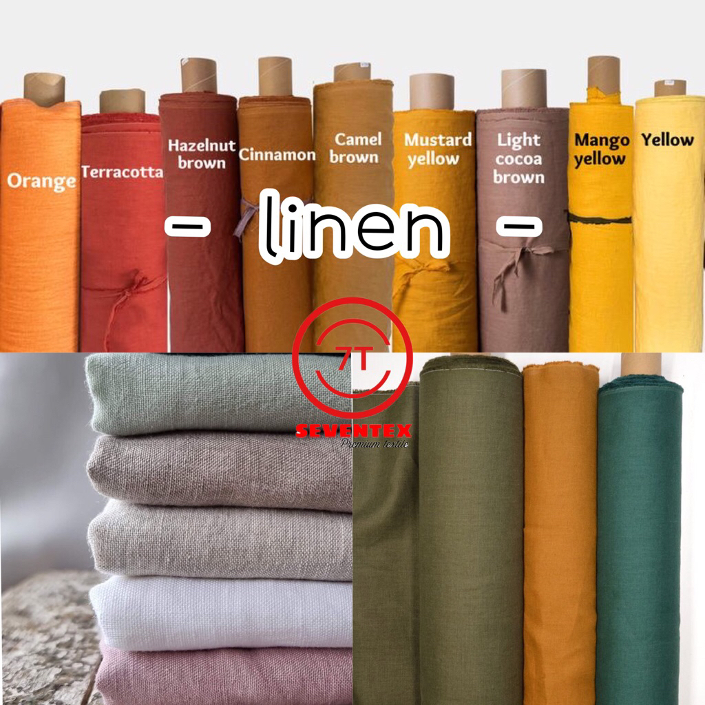 KAIN LINEN KAIN PURE LINEN KAIN LINEN POLOS BAHAN LINEN