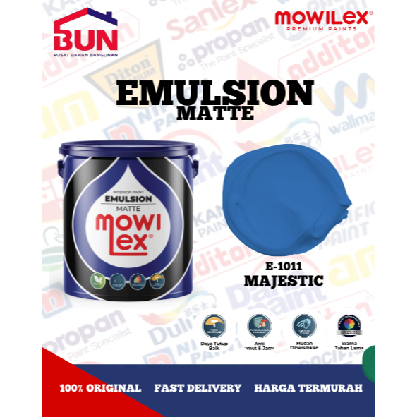 Mowilex Emulsion Cat Tembok Interior 20 Liter - MAJESTIC (TINTING)