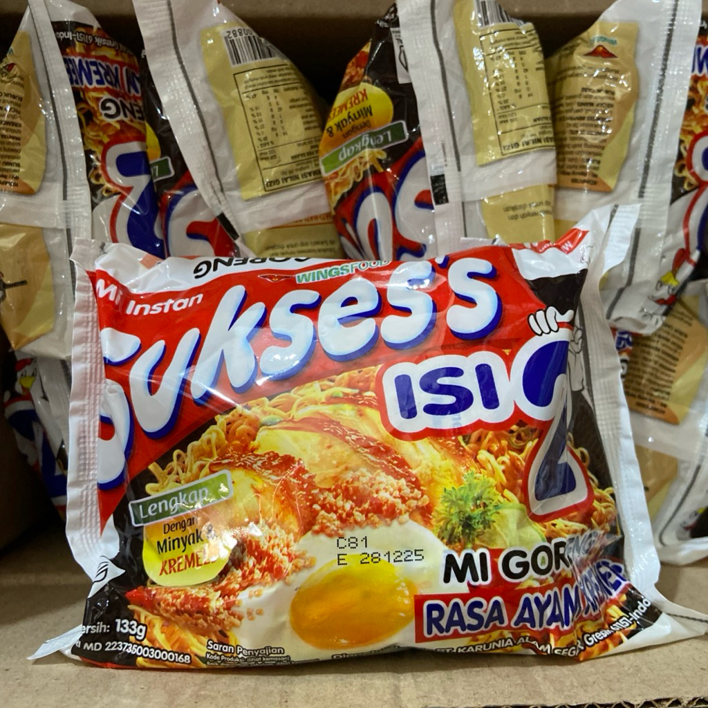 

Mie Goreng sukses isi 2 rasa ayam kremes 1pcs