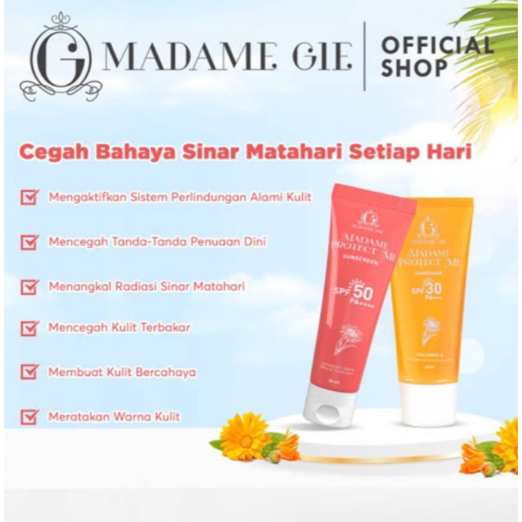 MADAME GIE SUNSCREEN SPF 30PA+++, SUNSCREEN SERUM SPF 30PA+++, SUNSCREEN SPF 50PA+++