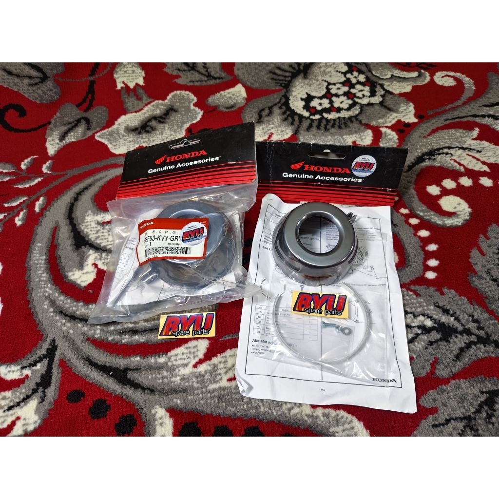 Cover end muffler / cover belakang knalpot beat karbu Original KVY Honda