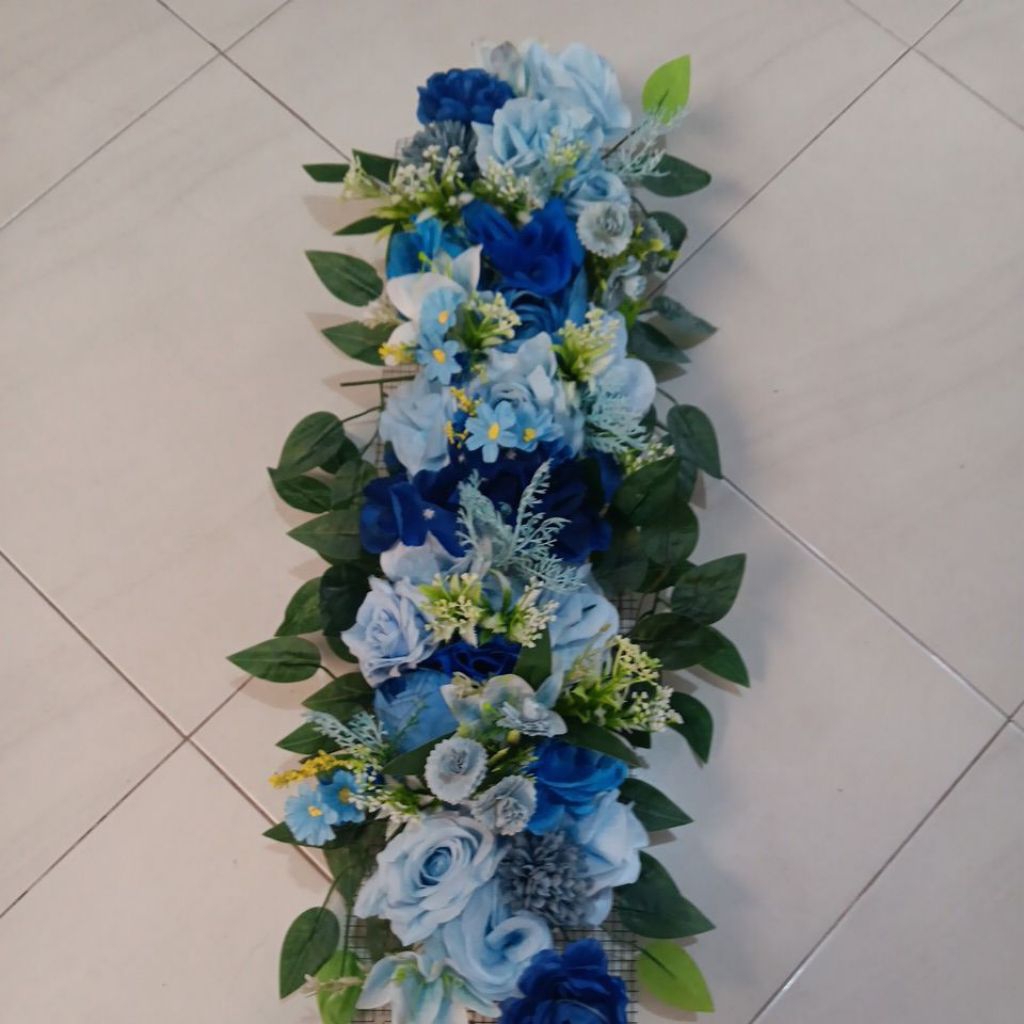 

bunga back drop 60 cm sdh ada kawat dan pita nya