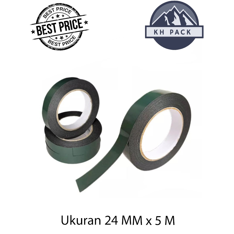 

DOUBLE TAPE FOAM HIJAU BUSA 24MM x 5 METER PEREKAT MOBIL & MOTOR