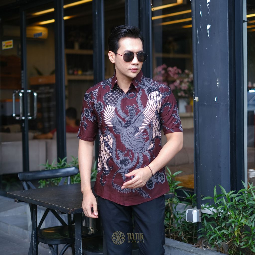 BATIK PRIA KEMEJA BATIK PRIA BATIK MODERN ATASAN BATIK BAJU BATIK KEMEJA BATIK PRIA LENGAN PENDEK BA