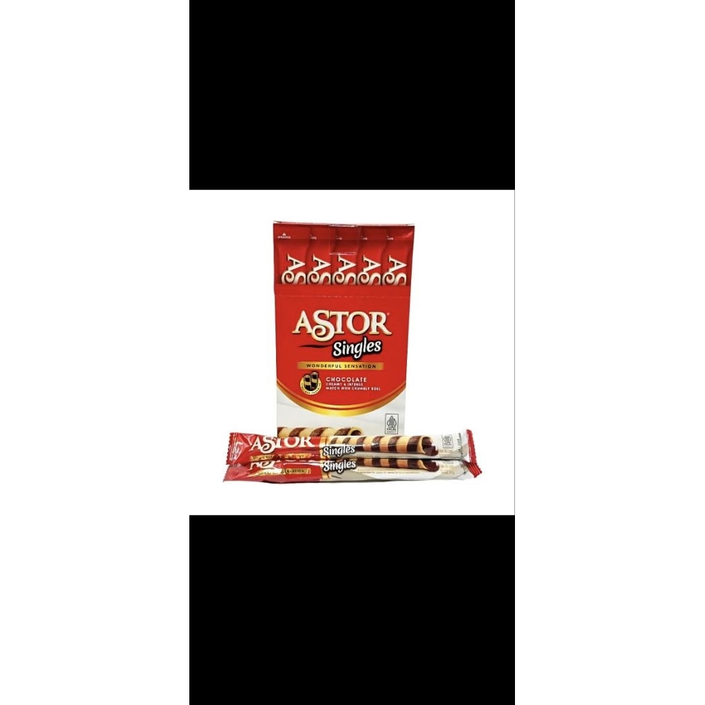 

Astor Singles Chocolate 1 box isi 20 pcs